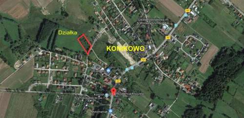 Działka z projektem 0,43ha Konikowo obok Koszalina