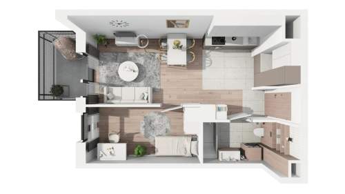 Mieszkanie na sprzedaż, 39,49 m2, Poznań