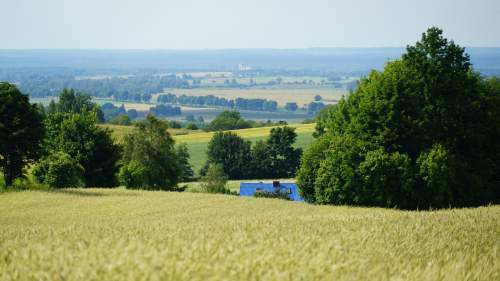 Widokowa działka - Wzgorza Dylewskie w ok. Wsi Pietrzwałd