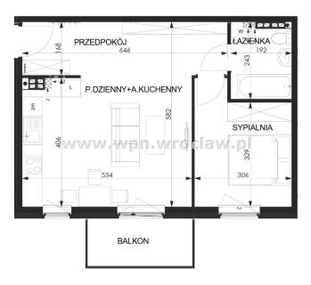 Nowe wykończone POD KLUCZ 2 pokoje balkon Lutynia