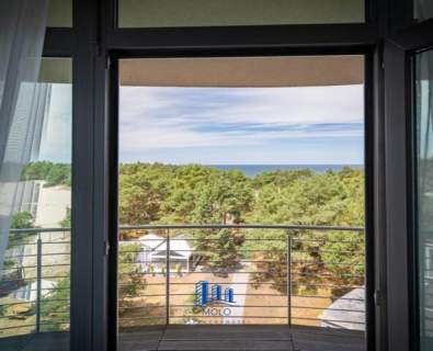 Apartament z widokiem na morze i prywatna plażą