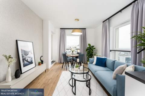 Widok na Wawel, wysokie piętro, 47 m2, 2 pokoje