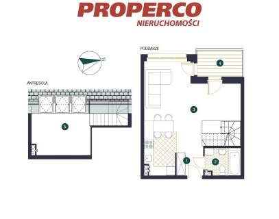 Apartament 1 pok, 42,46m2, Mrągowo
