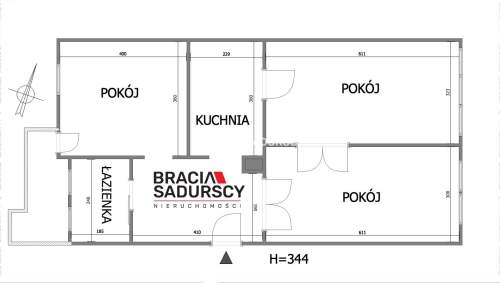 3 pok z balkonem w centrum - ul. Staszica