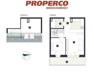 Apartament 2 pok, 43,08 m2, Mrągowo