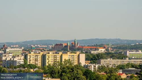 Widok na Wawel, wysokie piętro, 47 m2, 2 pokoje
