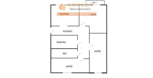 Rzeszów mieszkanie Rejtana 62,87 M - 3 pokoje