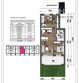 NOWE APARTAMENTY 3 POKOJE 52,79M2