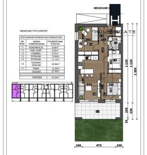 NOWE APARTAMENTY 3 POKOJE 57,65M2
