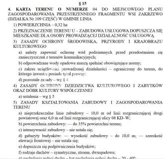Działka usługowa w Zakrzewie k/Linii 3143m2