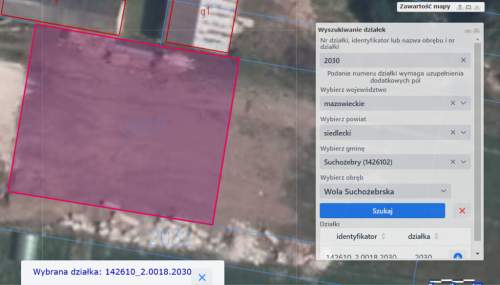 Działka budowlana 620m2- Wola Suchożebrska