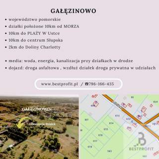 Sprzedam kompleks 5 działek Gałęzinowo,Słupsk,Ustka