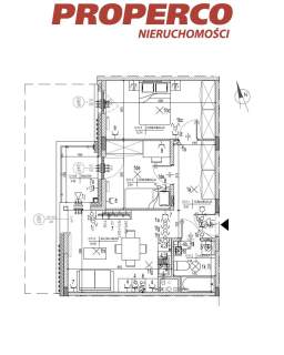 Zespół pokoowy 3pok., 49,90m2, ul. Klonowa