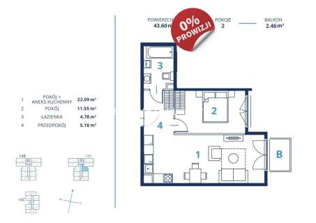 Gotowa inwestycja - metraże od 39 m2, Kraków