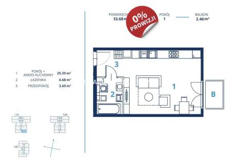 Gotowa inwestycja - metraże od 39 m2, Kraków