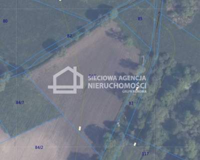 Działka 8750 m2 Szpęgawa k/Tczewa