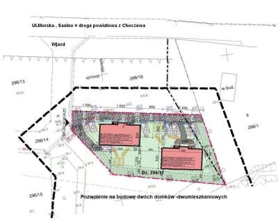 Sprzedam działki w Sasinie koło Łeby