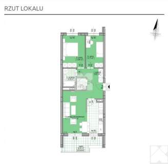 Promocja -400 zł/m2 3 pok. 61,55 m2 Wilkowyja