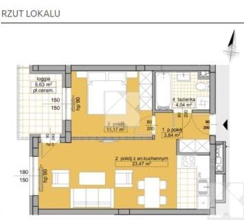 Dwupokojowe o pow. 42,52 m2 Nowoczesne osiedle 