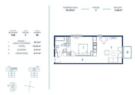 Gotowa inwestycja - metraże od 39 m2, Kraków