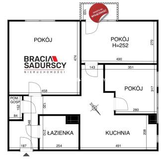 Mieszkanie 3pok ul.Ks. Meiera 78,2m2 Po Remoncie