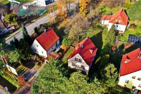 Bielsko-Biała, mały dom w centrum Starego Bielska