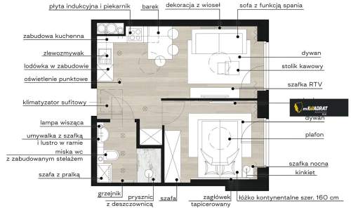 Mieszkanie na sprzedaż, 31,54 m2, Ełk
