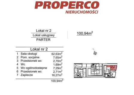 Lokl usługowy, 100,94 m2, ul. Klonowa