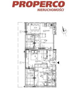 Zespół pokojowy, 3pok., 57,23 m2, ul. Klonowa