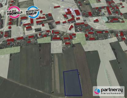 Świetna działka na budowę domu 4 300 m2 Gniewino