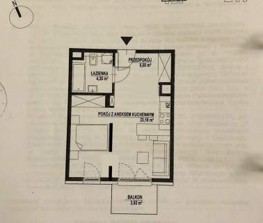 MIESZKANIE NA SPRZEDAŻ-UL.OLSZAŃSKA-32,80M2