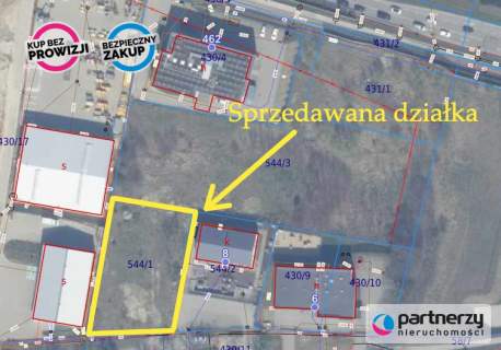 Działka mieszk-usługowa 1699 m2 Gdańsk Kokoszki