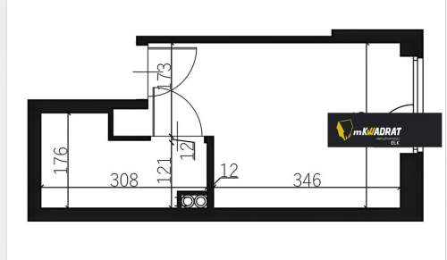 Mieszkanie na sprzedaż, 18,13 m2, Ełk