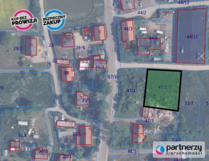 Działka budowlana objęta MPZP 1064m2 blisko Tczewa