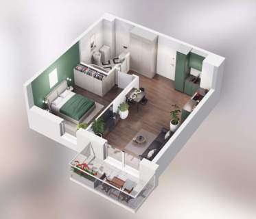 Luksusowy apartament z widokiem na rzekę