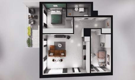 Luksusowy apartament z widokiem na rzekę