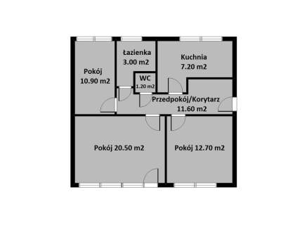 Trzypokojowe mieszkanie w Centrum miasta