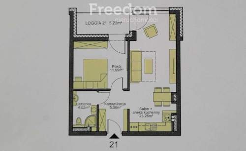 Nowy apartament z loggią w Opolu.