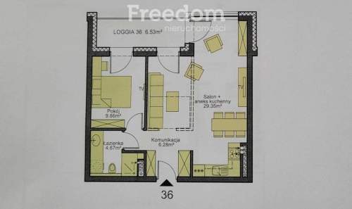 Nowy apartament w Opolu z loggią.