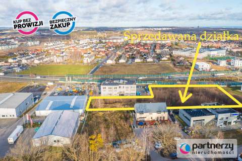 Działka prod-usług 6904 m2 Gdańsk Kokoszki