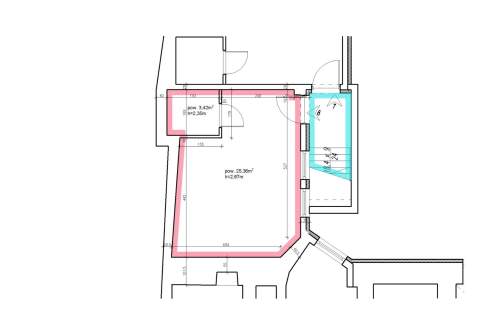 2 POKOJE - ULICA STUDENCKA - SUTERENA - 28,78 M2