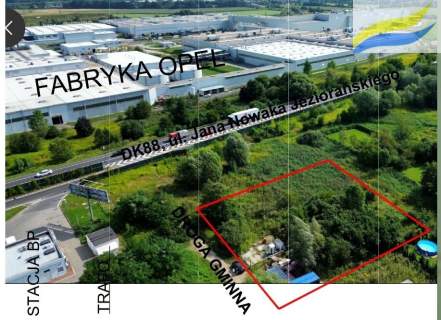 Działka inwestycyjna na przeciwko Opla Gliwice