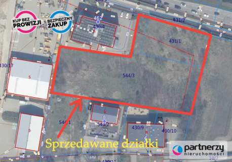 Działka prod-usług 6904 m2 Gdańsk Kokoszki
