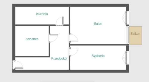Dwa pokoje Balkon Inwestycja Gdańsk Stogi