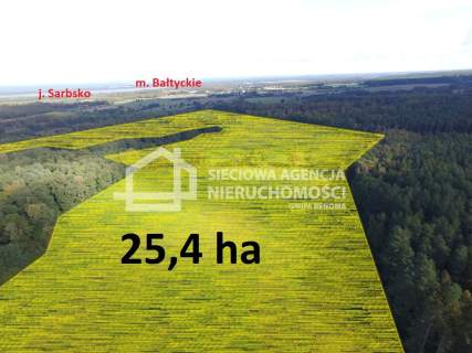 Działka inwestycyjna 25ha wśród jezior Sarbsk 