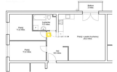 Apartament 3-pokojowy w nowej inwestycji