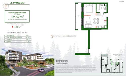 apartament 82,11 mkw taras 73 mkw ONW Miechów
