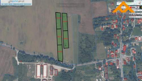 5 działek rolnych. 17 zł za m 2.Możliwość warunków zabudowy Tuław