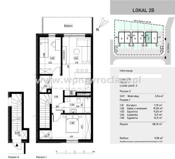 3 pokoje, duży balkon, parking, blisko zieleni