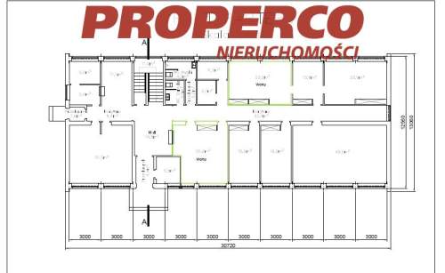 Pokoje biurowe 189,4 m2, Kielce